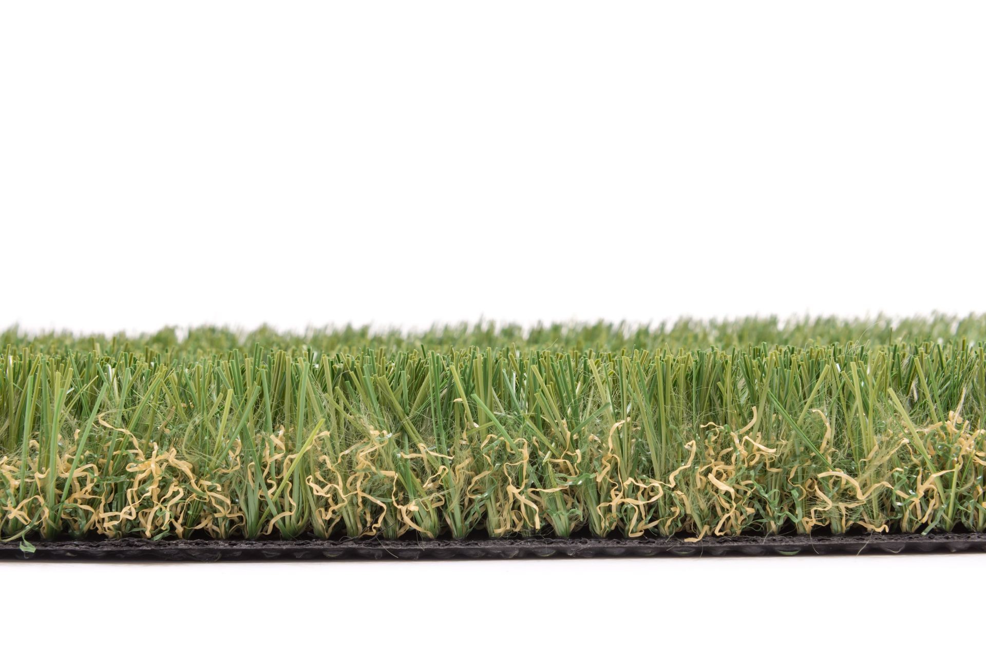Artificial turf on isolate white background.